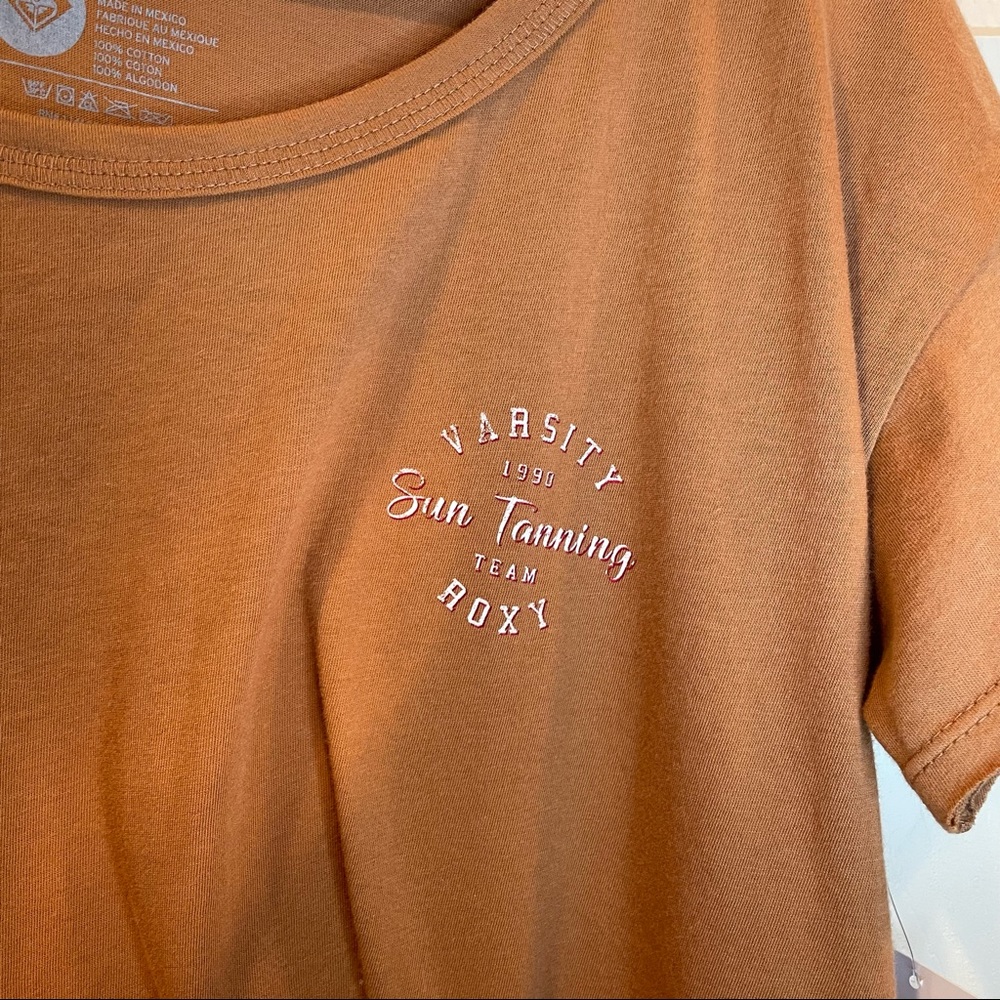 NWT Roxy Cropped Tee - Picture 2 of 6